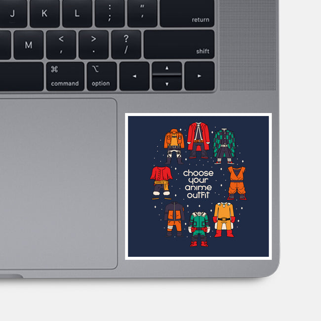 Choose Your Anime Outfit-none glossy sticker-Domii