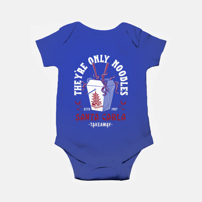 They're Only Noodles-baby basic onesie-Nemons