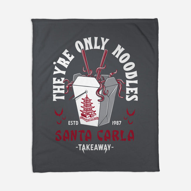 They're Only Noodles-none fleece blanket-Nemons