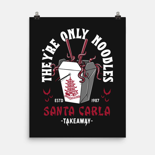 They're Only Noodles-none matte poster-Nemons
