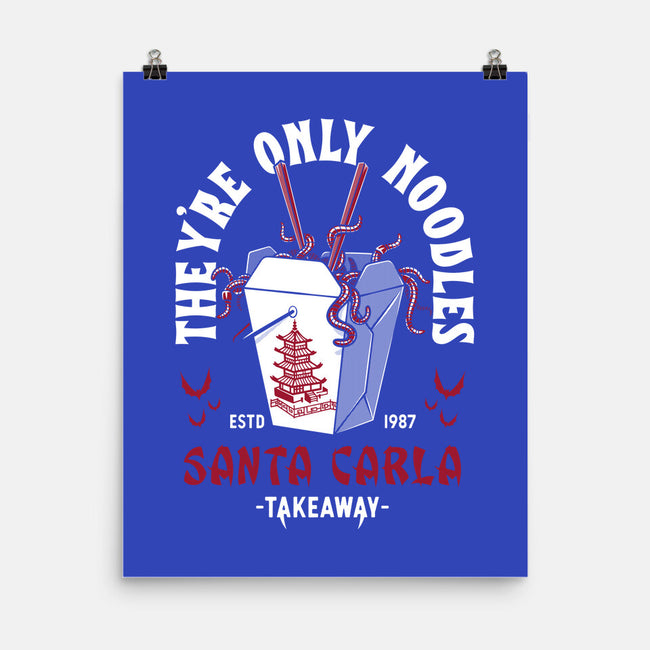They're Only Noodles-none matte poster-Nemons