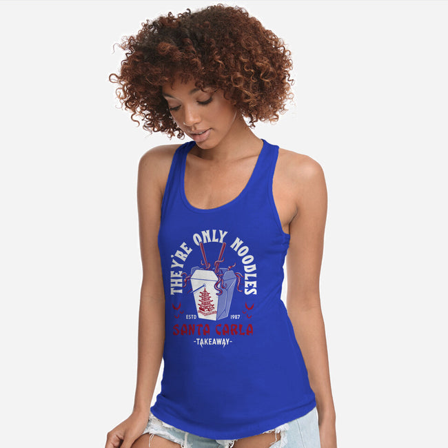 They're Only Noodles-womens racerback tank-Nemons