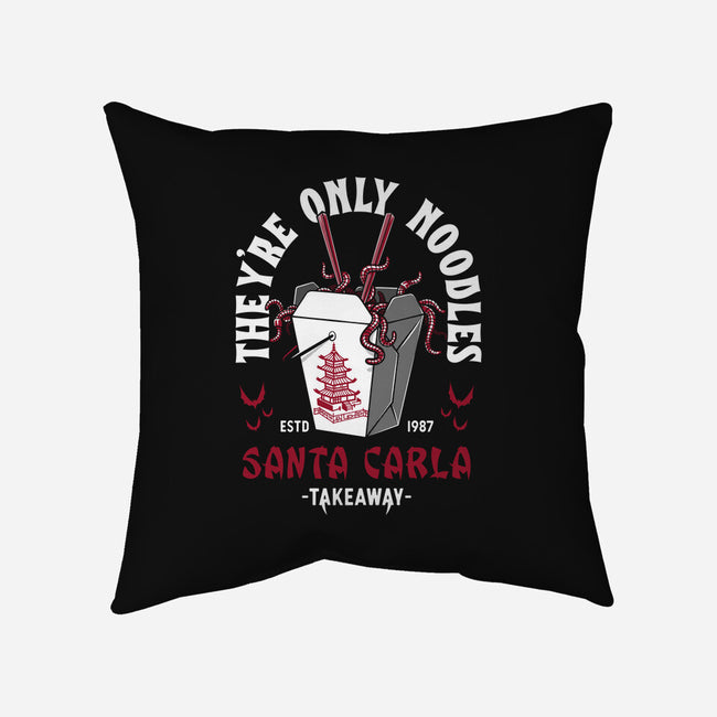 They're Only Noodles-none removable cover w insert throw pillow-Nemons