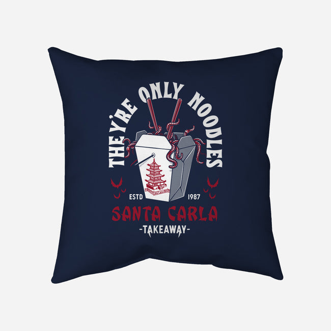 They're Only Noodles-none removable cover w insert throw pillow-Nemons