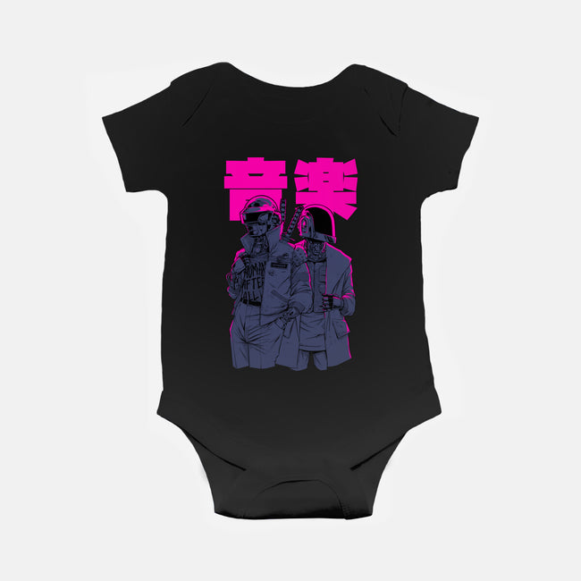 Daft Cyberpunk-baby basic onesie-Hafaell