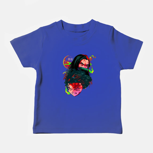 Demon Slayer Siblings-baby basic tee-heydale