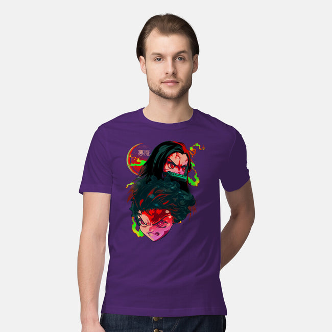 Demon Slayer Siblings-mens premium tee-heydale