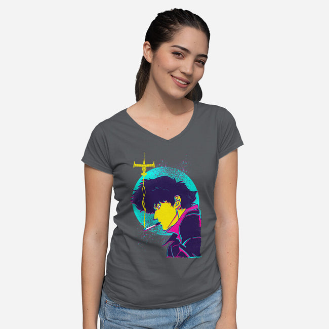 Bounty Hunter-womens v-neck tee-Jelly89