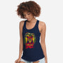 Bearded Cat From Outer Space-womens racerback tank-Paul Hmus
