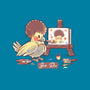 Birb Ross-none polyester shower curtain-TechraNova