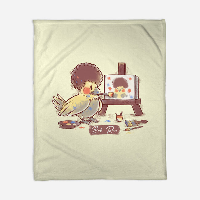 Birb Ross-none fleece blanket-TechraNova