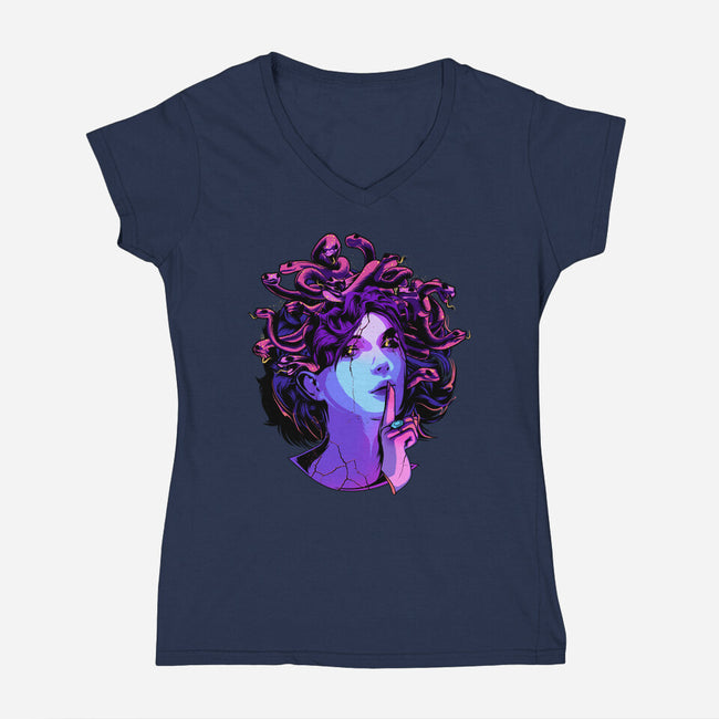 Medusa-womens v-neck tee-heydale