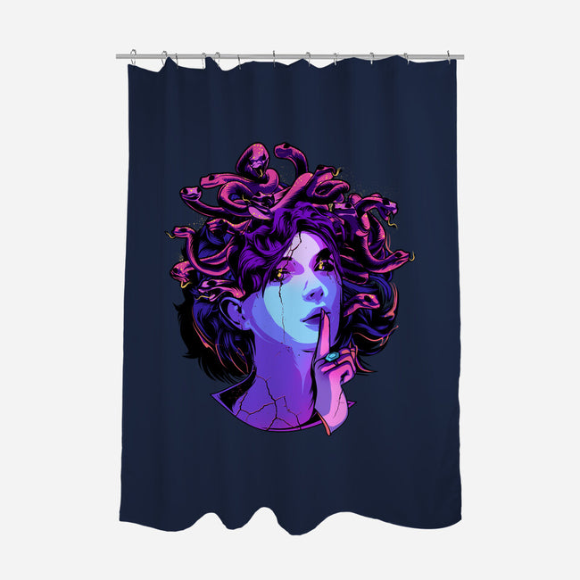 Medusa-none polyester shower curtain-heydale