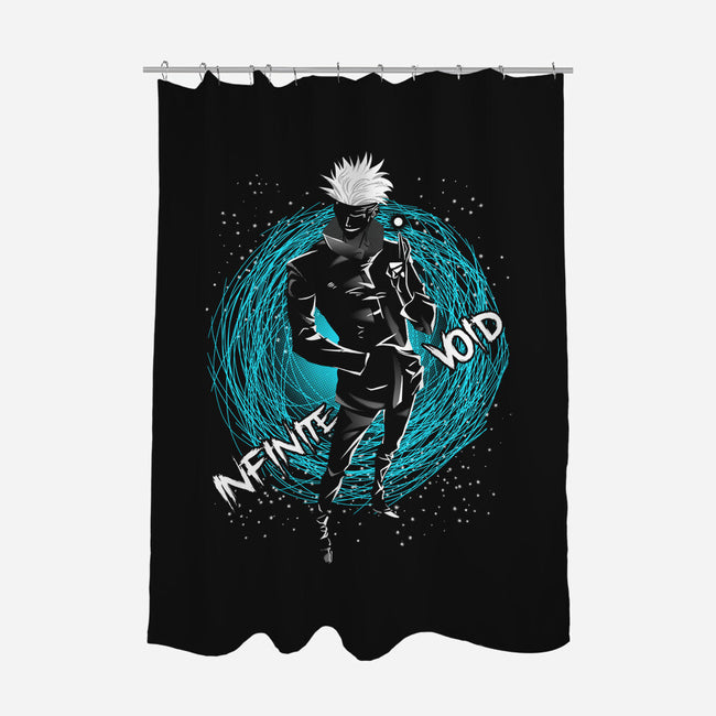 Infinite Void-none polyester shower curtain-constantine2454