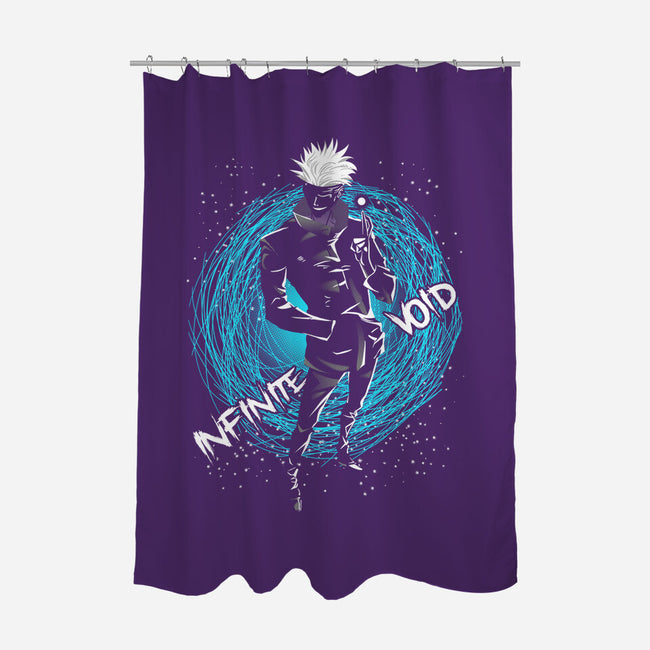 Infinite Void-none polyester shower curtain-constantine2454