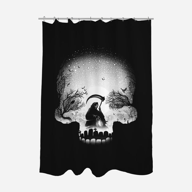 The Death-none polyester shower curtain-alemaglia