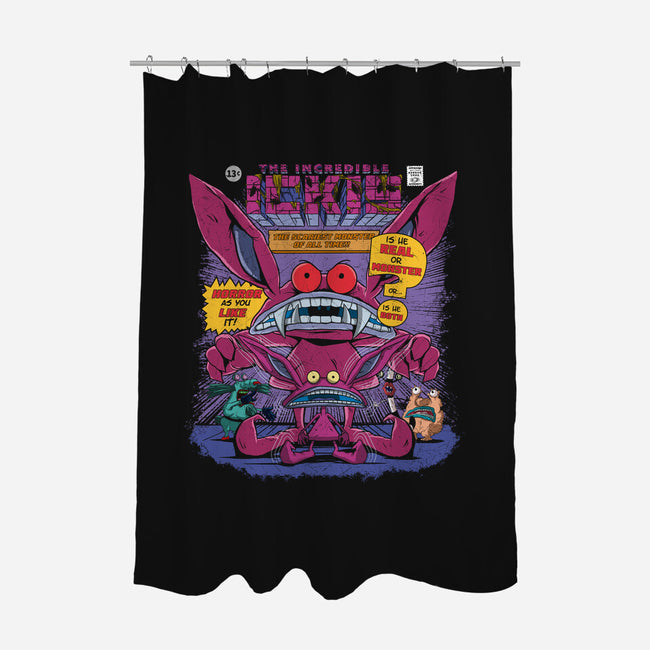 Real Monster-none polyester shower curtain-Angel Rotten