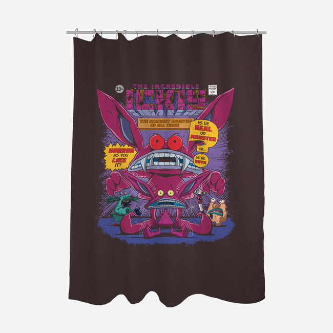 Real Monster-none polyester shower curtain-Angel Rotten