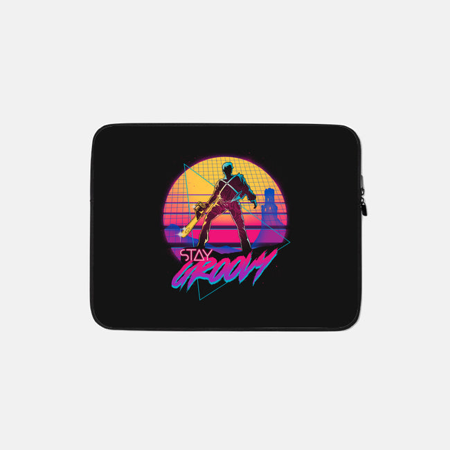 Stay Groovy-none zippered laptop sleeve-Getsousa!