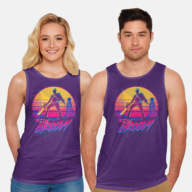 Stay Groovy-unisex basic tank-Getsousa!