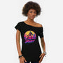 Stay Groovy-womens off shoulder tee-Getsousa!