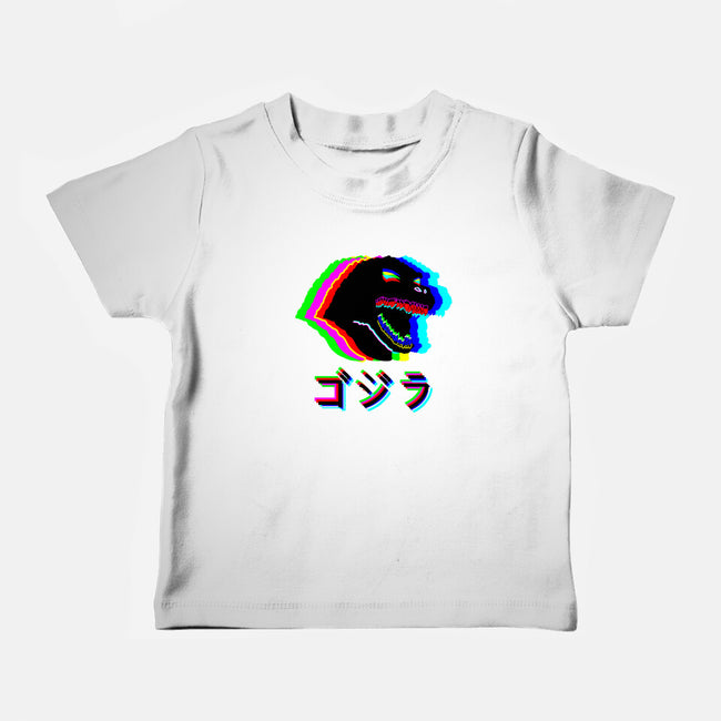 Glitchzilla-baby basic tee-Rogelio