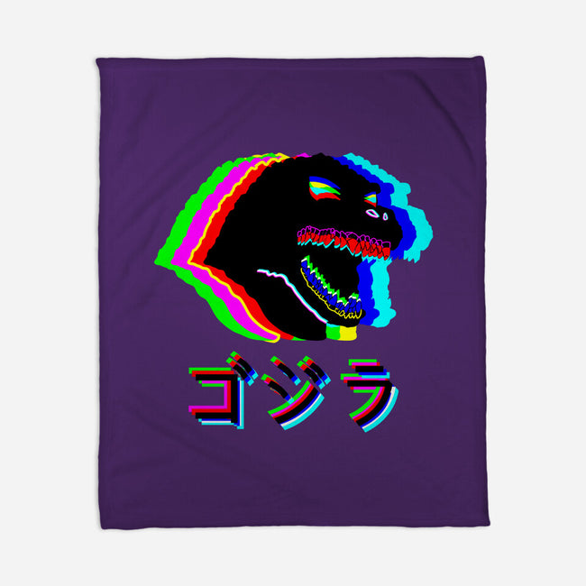 Glitchzilla-none fleece blanket-Rogelio