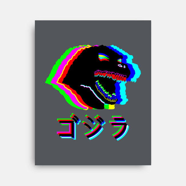 Glitchzilla-none stretched canvas-Rogelio