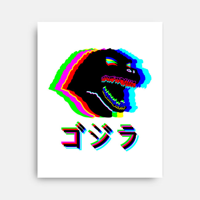 Glitchzilla-none stretched canvas-Rogelio