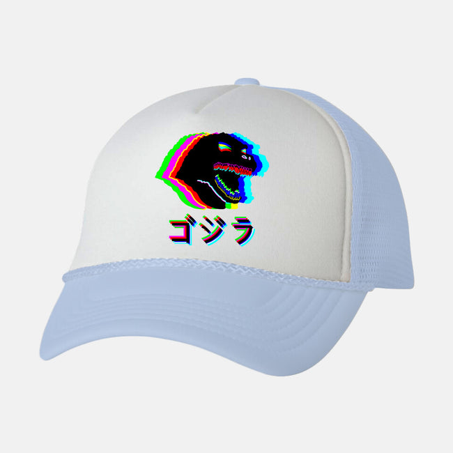 Glitchzilla-unisex trucker hat-Rogelio