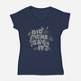 Did She Say It?-womens v-neck tee-8BitHobo