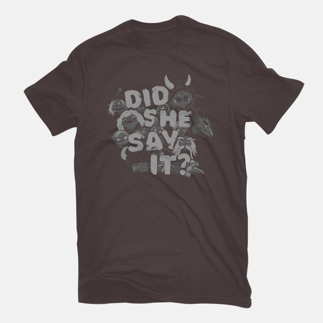 Did She Say It?-mens premium tee-8BitHobo