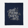 Did She Say It?-none fleece blanket-8BitHobo