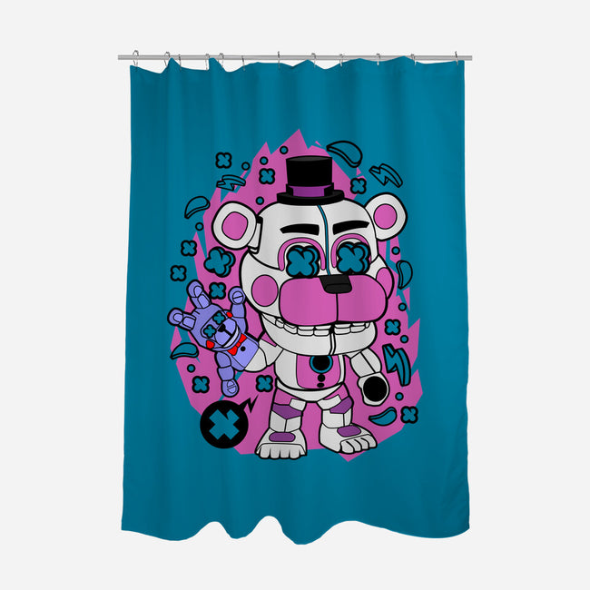 Freddy White-none polyester shower curtain-ElMattew