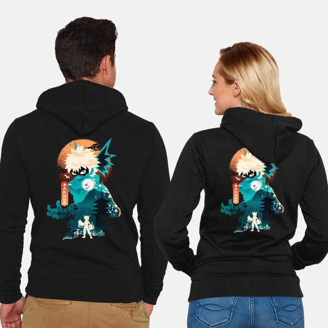 Bakugo-unisex zip-up sweatshirt-hirolabs