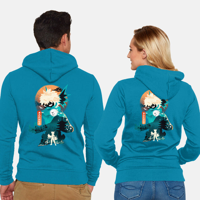 Bakugo-unisex zip-up sweatshirt-hirolabs