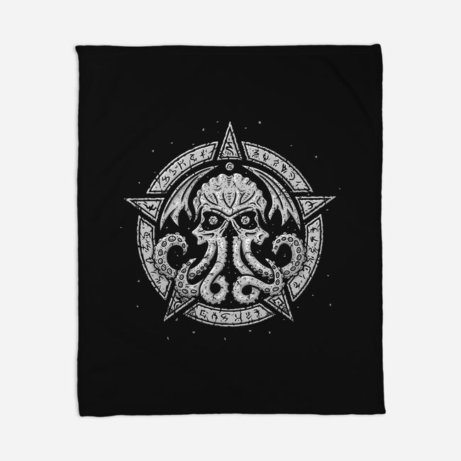 Cult of Cthulhu-none fleece blanket-Paul Simic