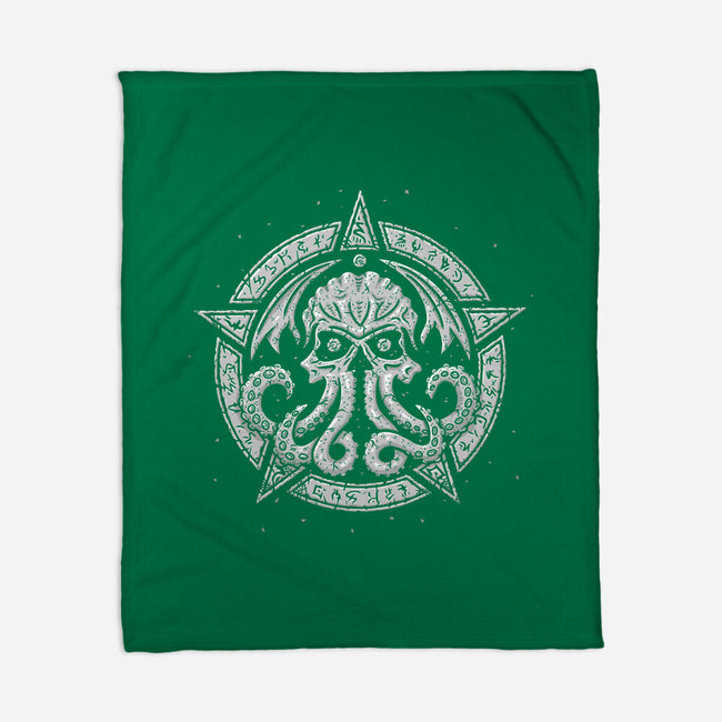 Cult of Cthulhu-none fleece blanket-Paul Simic
