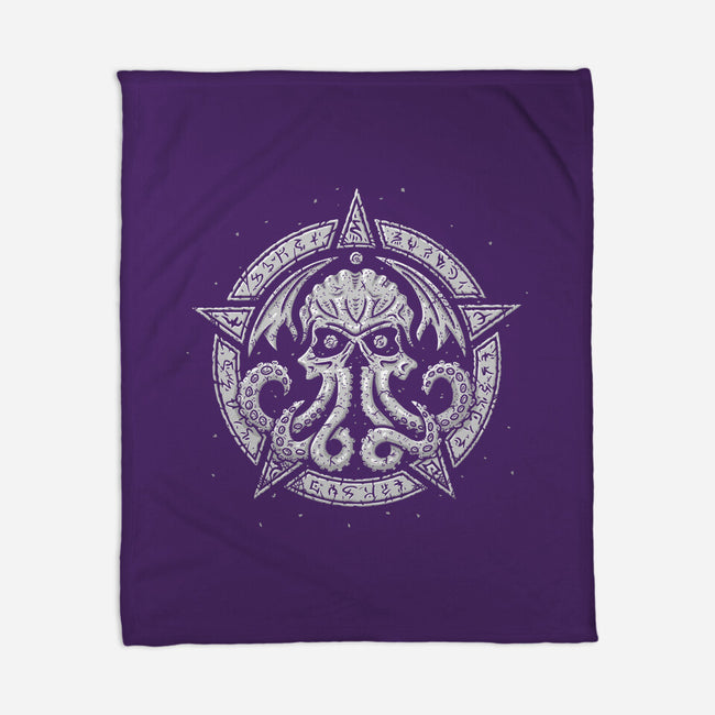 Cult of Cthulhu-none fleece blanket-Paul Simic