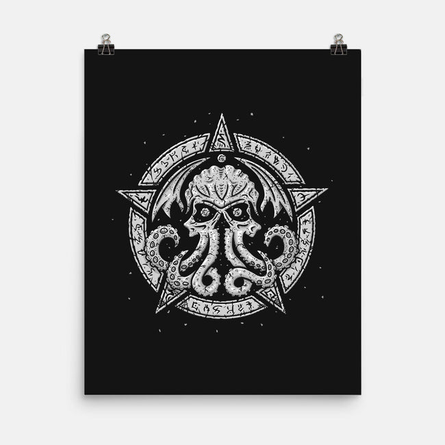 Cult of Cthulhu-none matte poster-Paul Simic