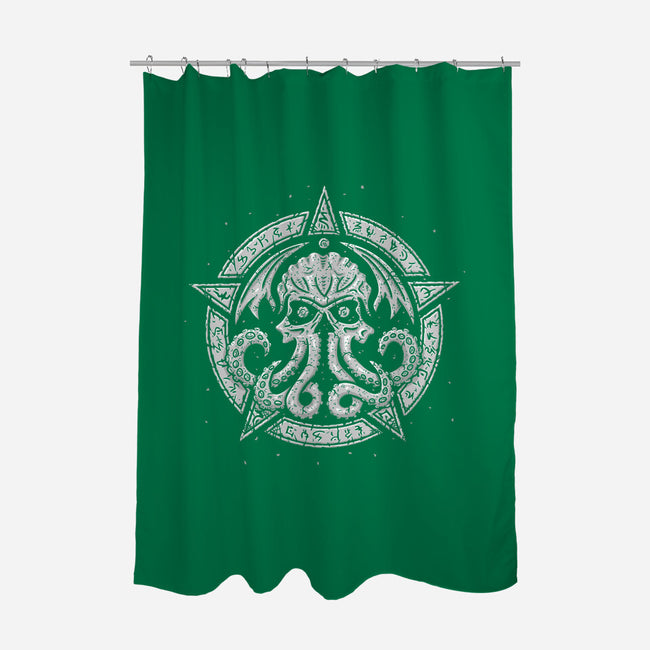 Cult of Cthulhu-none polyester shower curtain-Paul Simic