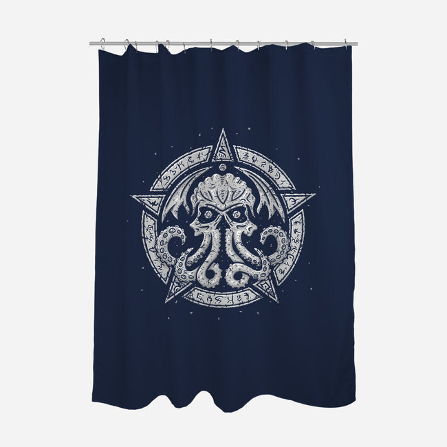 Cult of Cthulhu-none polyester shower curtain-Paul Simic