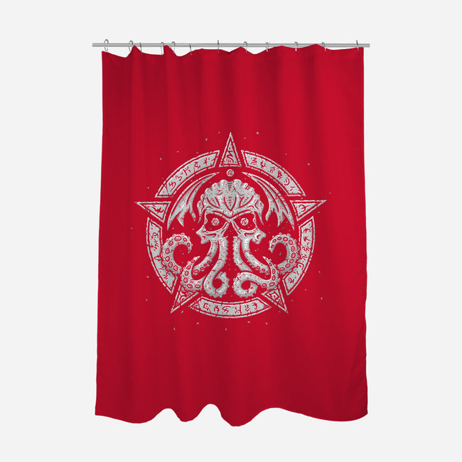 Cult of Cthulhu-none polyester shower curtain-Paul Simic