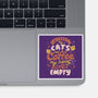 Cats and Coffee-none glossy sticker-eduely
