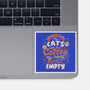 Cats and Coffee-none glossy sticker-eduely