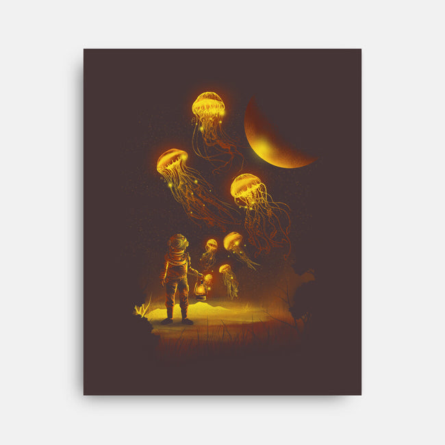 Close Encounters-none stretched canvas-dandingeroz