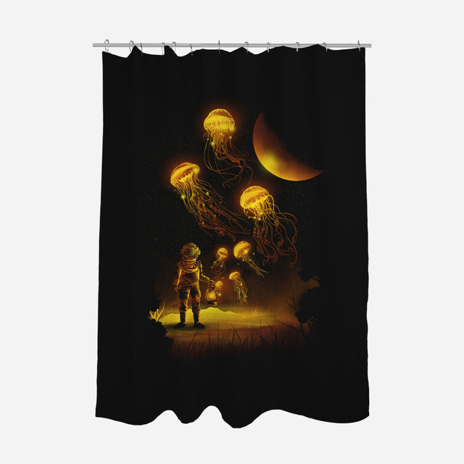 Close Encounters-none polyester shower curtain-dandingeroz
