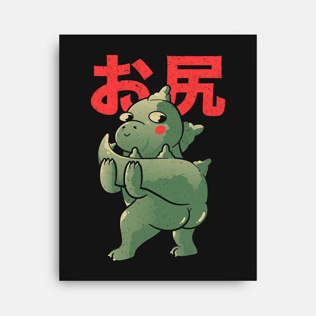 Buttzilla-none stretched canvas-eduely