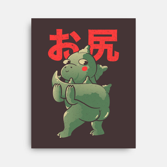 Buttzilla-none stretched canvas-eduely