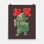 Buttzilla-none matte poster-eduely